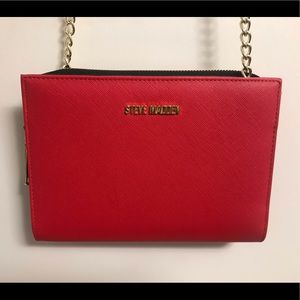 Sold Red cross body Steve madden purse